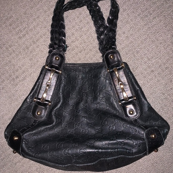 Gucci bag, black leather - Picture 1 of 8
